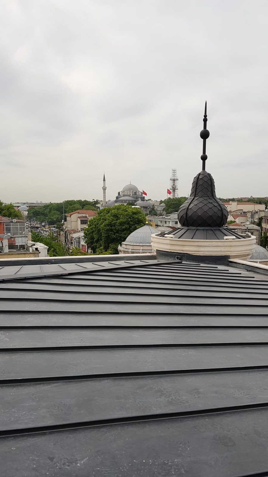 Özel form çatı ve mahya detayı